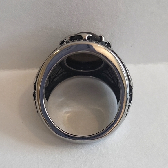 424- Tiger Eye Natural Gemstone Handmade Men's Ring Size 10 NWT - Picture 7 of 7